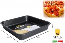 Vespa 31984 Teglia Forno Antiaderente Quadrata in Alluminio 25 x 25 cm - Sfornatutto