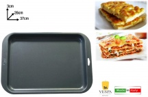 Vespa 32935 Teglia Forno Antiaderente Rettangolare in Alluminio 37 x 26 cm
