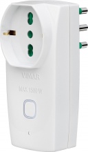 Vimar INV200 Presa intelligente WiFi Adattatore Multiplo Alexa e Google Bianco 00335.B