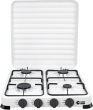 Vinco 76004 Fornello a Gas GPL 4 Fuochi 11.51.52.2 kW Acciaio Smaltato Bianco