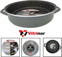 Vitrinor 080101 Tegame a Induzione in Acciaio Inox 2 Manici cm 28 K2