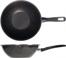 Vitrinor 080606 Wok Padella Antiaderente Induzione in Acciaio Vetrificato 28 cm K2