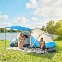 VivaGarden 0LBV600 Tenda da Campeggio Gonfiabile per 4 Persone 485x245x188 cm Blu