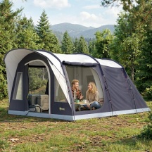 VivaGarden 0NUV601 Tenda da Campeggio a Tunnel per 2-4 Persone 480x300x213 cm Blu Navy