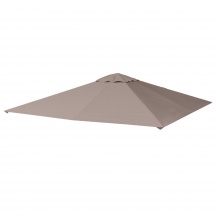 VivaGarden 1BGAM226 Tetto per Gazebo 3x3 m con Fori di Drenaggio Colore Beige
