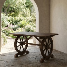 VivaGarden 36184B Tavolo da Giardino Rettangolare Legno 113x60x65 cm Legno Country