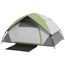 VivaGarden 74U0GN Tenda da Campeggio 3 Posti con Finestra 210x150x110 cm Grigio