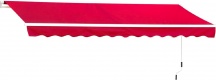 VivaGarden 840150GR Tenda da Sole Esterno Avvolgibile Parete Impermeabile Rosso