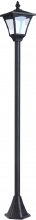 VivaGarden 84D107 Lampione Da Giardino Led A Pannelli Solari Nero 120 cm