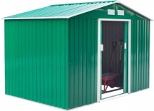 VivaGarden 845031GN Casetta da Giardino 2 ante FerroPlastica 277x191x192 cm Verde