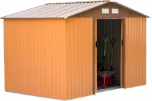 VivaGarden 845031YL Casetta da Giardino 2 ante FerroPlastica 277x191x192 cm Giallo