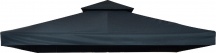 VivaGarden A3391MXAO66 Copertura Gazebo 3x3 mt a 2 Livelli Resistente Ai Raggi Uv Antracite