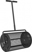 VivaGarden BKEF375 Spandiconcime 75L in Metallo con Manico Regolabile a T Nero
