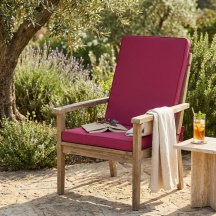VivaGarden CU805786 Cuscino Rettangolare Magenta 90x40 cm Idrorepellente e Sfoderabile