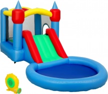 VivaGarden DA3060MX Castello Gonfiabile per Bambini 3-8 Anni 415x205x190 cm Multicolore