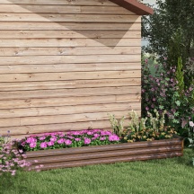 VivaGarden DA3920DR Letto per Orto Rialzato da Esterno Fioriera Balcone 240x60x30cm Legno
