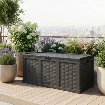 VivaGarden HA809054-ANTR Cassapanca contenitore Baule da esterno 157,5x75x63,5 cm Antracite