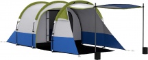 VivaGarden K865YG Tenda da Campeggio Impermeabile con 2 Aree 420x200x150 cm Verde