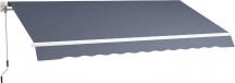 VivaGarden K8850CG Tenda da Sole per Esterno a Bracci, Avvolgibile 360x250 cm Grigio
