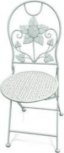 VivaGarden PL-AN-2505 Sedia per Esterni Pieghevole Set 2 Sedie 40x40x94 cm Azzurro EPOQUE
