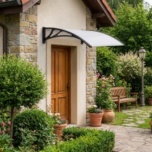 VivaGarden PN802211 Pensilina da Esterno Tettoia per Esterno 80x120 cm Opaca - Rain