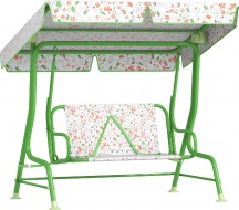 VivaGarden R5180GN Dondolo per Bambini 2 Posti con Cinture di Sicurezza Verde