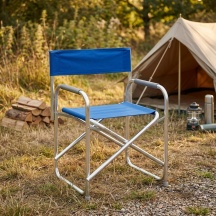 VivaGarden TC3096BLUE Sedia per Esterni Set 2 Sedie Regista 56x46x80 cm Blu Playa
