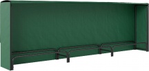 VivaGarden W746DG Legnaia Portalegna con Telo Impermeabile 300x36x99 cm NeroVerde