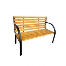 VivaGarden XG2088 Panchina da Giardino 122x60x81 cm NeroLegno - RITROVO