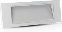 Vtac 8121378 Lampada Emergenza Da Parete 899 3,8W  20 Led cm 29,2x10,2x6