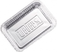 WEBER 6415 Vaschetta Leccarda in Alluminio 12,7x3,6x19 cm 10 Pezzi