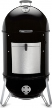 WEBER 731004 Barbecue Carbonella Carbone BBQ 57cm Coperchio Nero Smokey Mountain Cooker