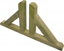 Wellton Piede_pino Base in Pino per Pannelli Grigliati Scanalatura Regolabile 60x30 h cm
