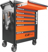 Wokin 901601 Carrello Portautensili 5 Cassetti Tavolo da Lavoro 83,5x46x96,5h cm