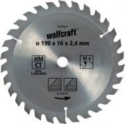 Wolfcraft 6730000 Lama per Seghe Circolari ø 130 18 Denti