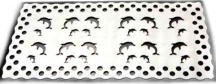 Xtra 175 Tappeto Vasca Delfino cm 72x36 Bianco