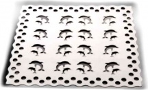Xtra 176 Tappeto Doccia Delfino cm 52x52 Bianco