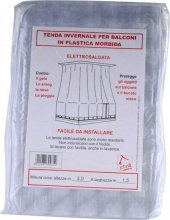 Xtra 572109 Tenda Balcone in PVC 350x400 Bianco