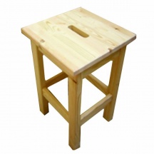 Xtra S02-01 Sgabello Pino Alto cm 30x30 h. 44 - S02-1