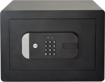 Yale YYSS250EB1 Cassaforte da Appoggio in Acciaio Elettronica 30x35x25 cm Nero