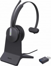 Yealink WH64MONOMSHBWST WH64 Hybird Mono Cuffie Bluetooth Wireless Microfono USB-C Nero