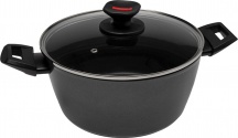 Zanetti 580124 Casseruola Antiaderente Induzione Coperchio cm 24 Alluminio Evolution