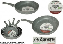 Zanetti ZA490626 Padella 26 cm Rivestimento Rinforzato con Titanio Pietra Rara