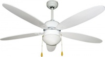 Zephir ZFS9110B Ventilatore Soffitto Luce 5 Pale Lampadario 124 cm
