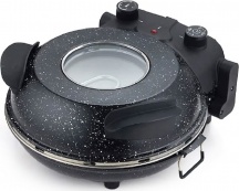 Zephir ZHC333 Fornetto elettrico per Pizza Diametro 30 cm con Obl� Nero