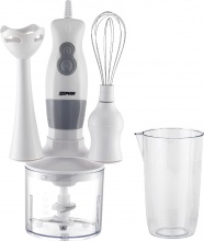 Zephir ZHC86 Frullatore ad Immersione Minipimer con Bicchiere 400 Watt Bianco