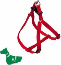 Zoov 1030 Set 12 Pettorine per Cani Regolabile 15 mm x 3551 cm in Nylon colore Rosso
