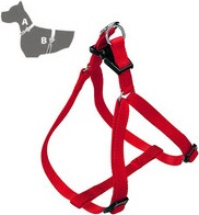 Zoov 1031 Set 12 Pettorine per Cani Regolabile 20 mm x 4058 cm in Nylon colore Rosso