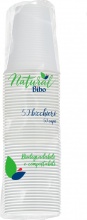 Bibo 5570935-S Bicchieri 200ml In Bioplastica Biodegradabile
