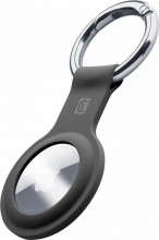 Cellularline AIRTAGKEYRINGK Custodia Key Ring Per Airtag In Silicone con Gancio